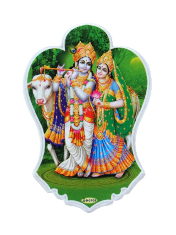 画像1: 神様シール：クリシュナ&ラーダ  ＜クリックポストOK＞