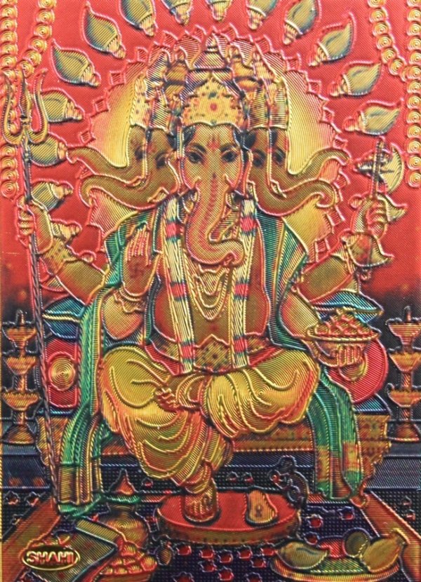 画像2: 神様マグネット（８x６cm）：ガネーシャ　＜クリックポストＯＫ＞