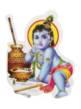 神様シール：クリシュナ  ＜クリックポストOK＞