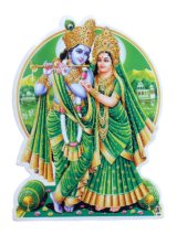 神様シール：クリシュナ&ラーダ  ＜クリックポストOK＞