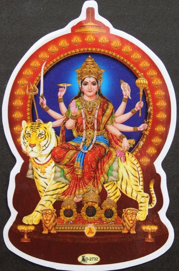 画像2: 神様シール：ドゥルガー ＜クリックポストOK＞