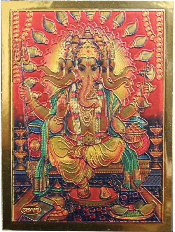 画像1: 神様マグネット（８x６cm）：ガネーシャ　＜クリックポストＯＫ＞