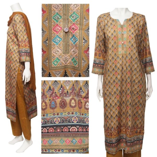 画像2: ＜M＞パンジャビドレス：クルタ・ズボン 黄土色