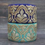 【１０cm単位】インド刺繍リボン： 各カラー ＜クリックポストOK＞