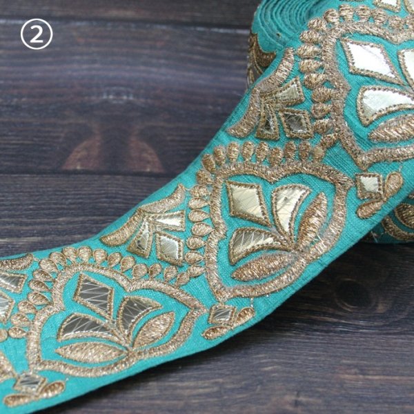 画像6: 【１０cm単位】インド刺繍リボン： 各カラー ＜クリックポストOK＞