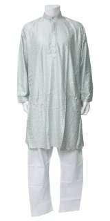 クルタ・パジャマ：シルバーグレー（インド表記４０・４２）