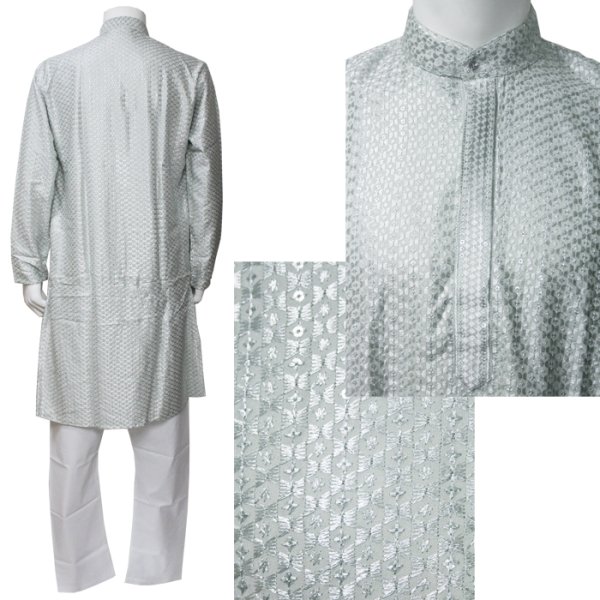画像3: クルタ・パジャマ：シルバーグレー（インド表記４０・４２）
