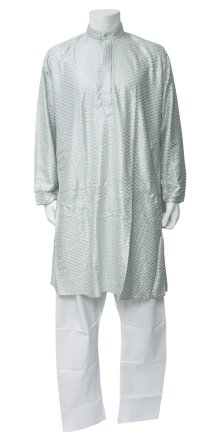 他の写真3: クルタ・パジャマ：シルバーグレー（インド表記４０・４２）