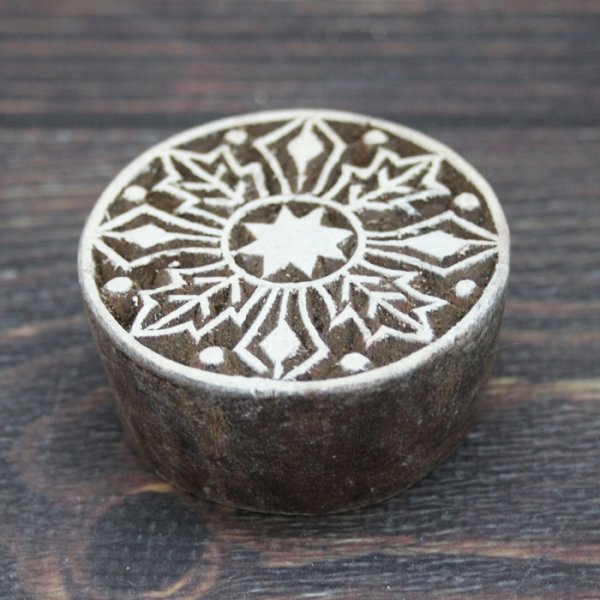 画像2: インド木版: まる ＜クリックポストOK＞