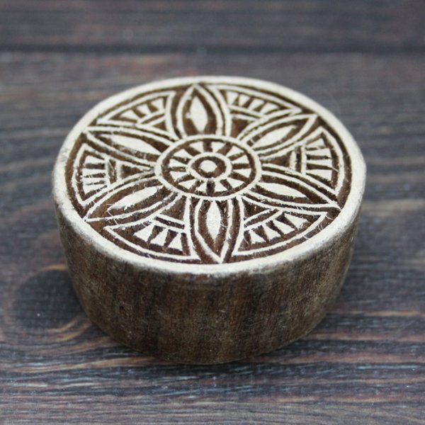 画像2: インド木版: まる ＜クリックポストOK＞