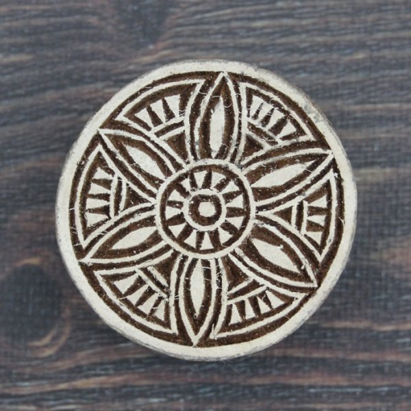 画像1: インド木版: まる ＜クリックポストOK＞