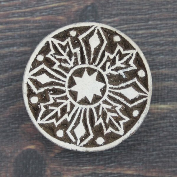 画像1: インド木版: まる ＜クリックポストOK＞