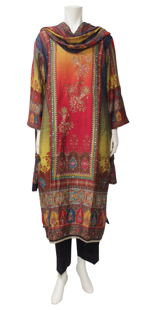 ＜XL＞エスニック模様のパンジャビドレス　India