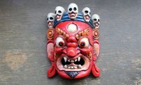 画像1: バイラブマスク壁飾り　レッド