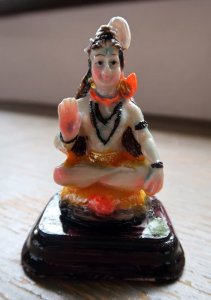 画像1: レジンのヒンズー神＜シヴァ像＞ (1)