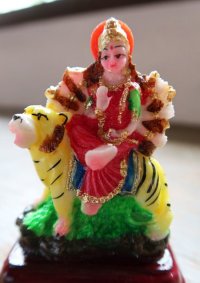 画像1: レジンのヒンズー神＜ドゥルガ像＞
