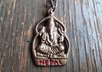 画像2: ネパール　キーホルダー：真鍮ガネーシャ　  