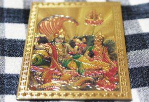 画像3: 神様マグネット小：ヴィシュヌ＆ラクシュミ 　＜クリックポストＯＫ＞ (3)