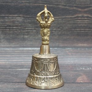 画像1: ガンター ： 約１０．５cm（チベタンベル/金剛鈴） 密教法具 (1)