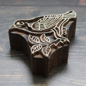 画像2: インド木版:鳥 (2) ＜クリックポストOK＞ (2)