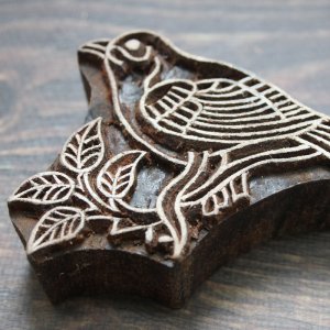 画像3: インド木版:鳥 (2) ＜クリックポストOK＞ (3)