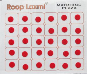 画像1: トラディショナル ビンディ ２面：朱色  まる　約０.６cm    (1)
