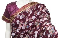 画像1: サリー:レッドパープル フラワー