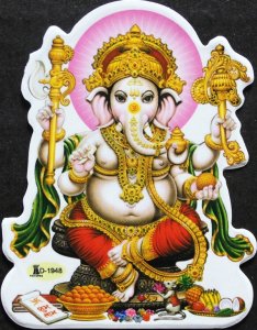 画像2: 神様シール：ガネーシャ ＜クリックポストOK＞ (2)