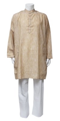 画像3: クルタ・パジャマ:ベージュ(インド表記42)