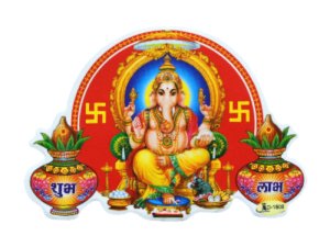 画像1: 神様シール：ガネーシャ ＜クリックポストOK＞ (1)