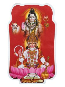 画像1: 神様シール：ハヌマーン＆シヴァ  ＜クリックポストOK＞ (1)