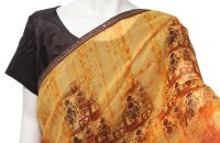 画像1: SALE!! サリー：オレンジ・ダークブラウン