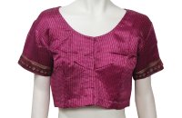 画像2: SALE!! サリー:ピンク~レッドパープル リーフ