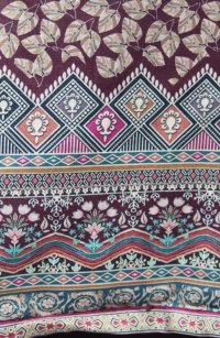 画像2: <L>パンジャビドレス:クルタ・ズボン レッドパープル系