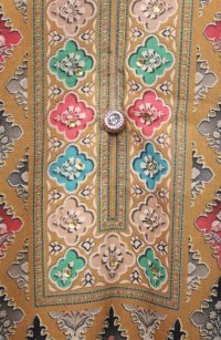 画像1: <M>パンジャビドレス:クルタ・ズボン 黄土色